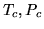 $T_c, P_c$
