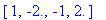 vector([1, -2., -1, 2.])