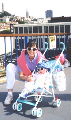Summer 98, SFO with Mom