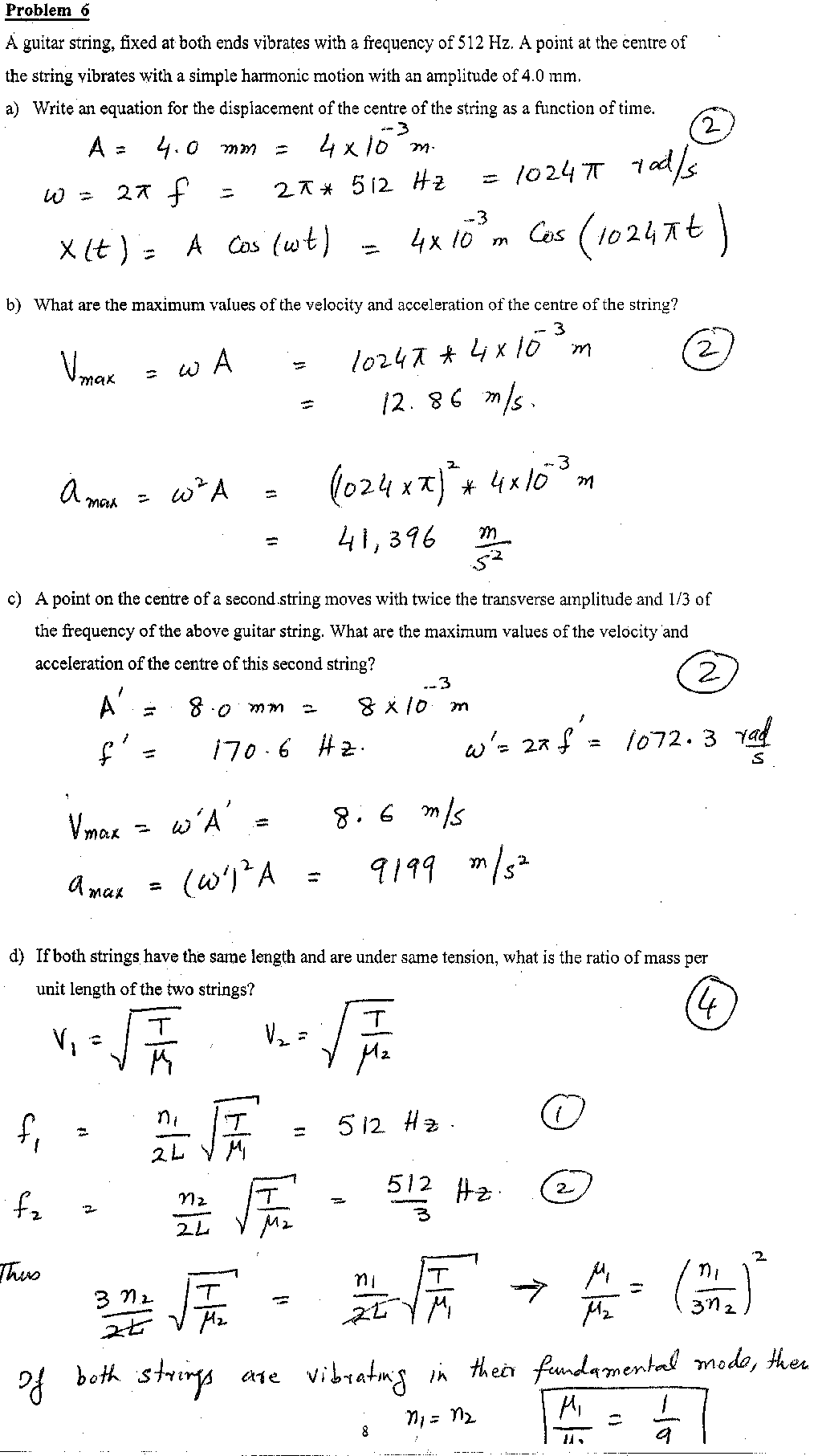 physics 101 exams